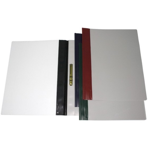 Dosier Fastener Pvc Liso 200 Micras Folio Negro Grafoplás