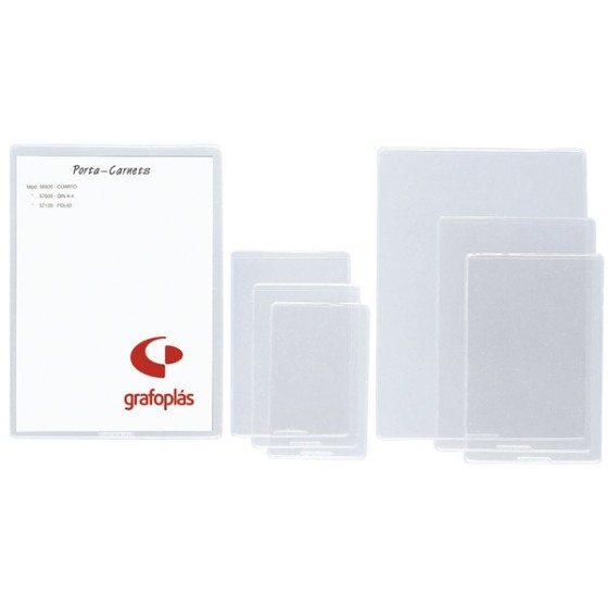 Fundas Transparentes Pvc Piel Naranja 150 Micras Con Uñero 170X117 mm Transparente Grafoplás