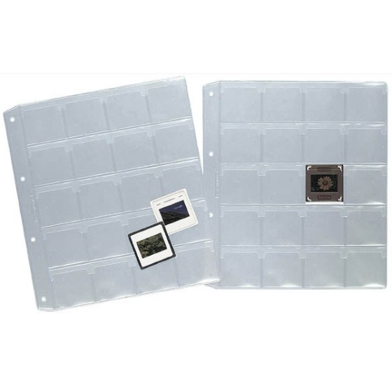 Funda Diapositivas Pvc Piel Naranja 150 Micras 50X45 mm 4 Taladros Transparente Grafoplás