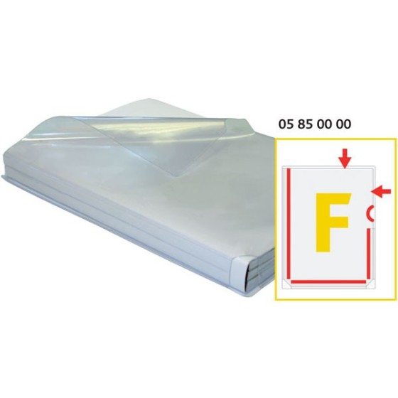 Bolsa 5 Uds. Dosier Fuelle Pvc Piel Naranja 180 Micras A4 Transparente Grafoplás