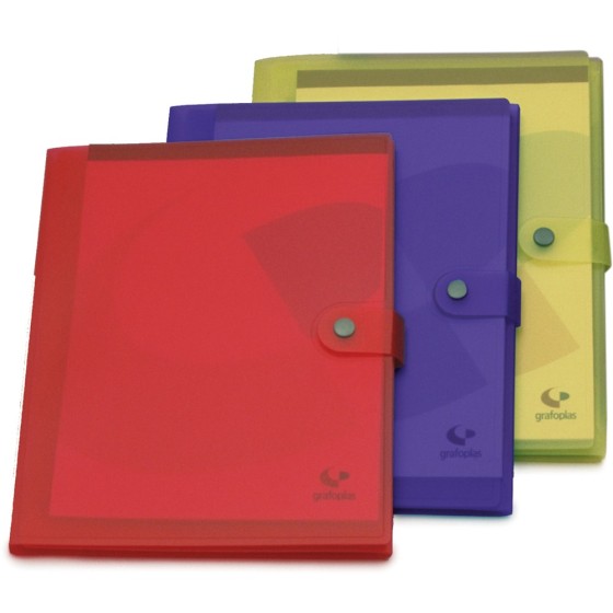 Carpeta Congreso PP Translúcido A4 Rojo Carp.Congreso PP Grafoplás