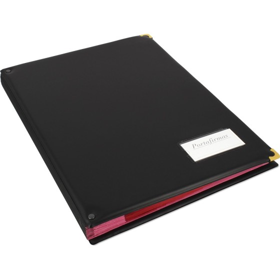 Carpeta Portafirmas Pvc Folio Negro Portafirmas Grafoplás