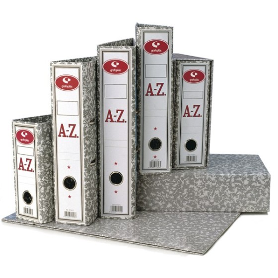 Fundas Archivador Papel 2 mm Classic Holandesa Gris Fsc Linea Classic Grafoplás