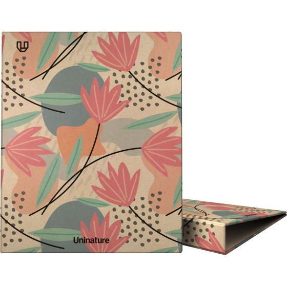Carpeta De Anillas Uninature Kraft Soft A4 4X25mm Fsc Uninature Design Flores Grafoplás