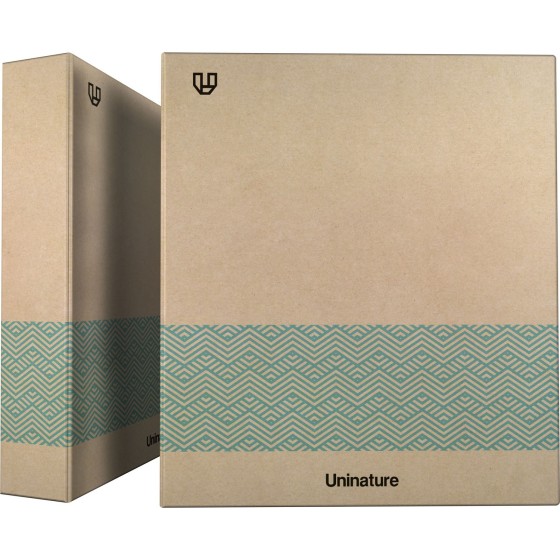 Carpeta De Anillas Uninature Kraft Soft A4 4X40mm Azul Fsc Uninature Concept Grafoplás