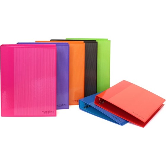 Carpeta De Anillas Papel Plastificado Brillo A4 4X40mm Colores Surtidos Fsc Multiline Grafoplás