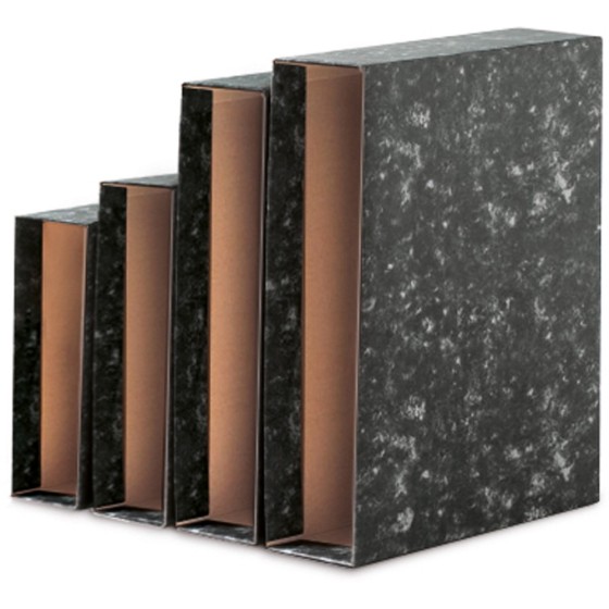 Fundas Archivador Papel 2 mm Novoclas 4º Apaisado Negro Fsc Novoclas Unisystem
