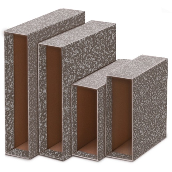 Fundas Archivador Papel 2 mm Clásico 4º Apaisado Gris Fsc Uniclasico Unisystem