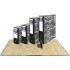 Archivador Jaspeado Papel 2 mm Novoclas 4º Apaisado 65mm Negro Fsc Novoclas Unisystem