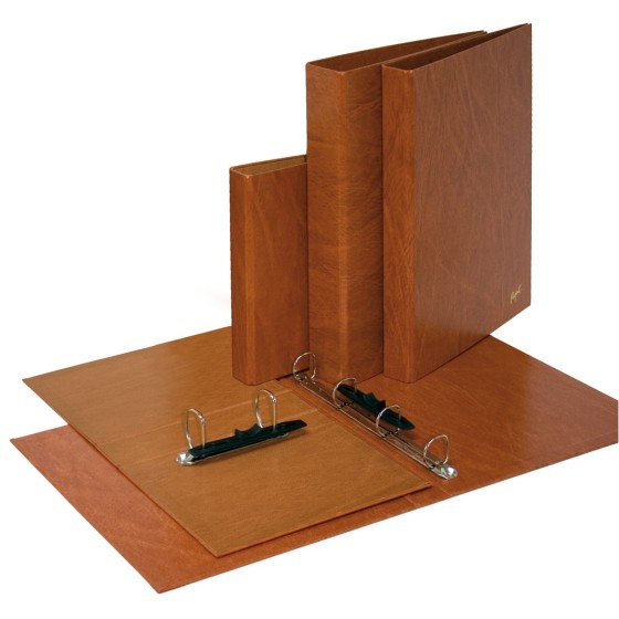 Carpeta De Anillas Cuero Viejo Pvc Folio 4X40mm Simil Cuero Grafoplás