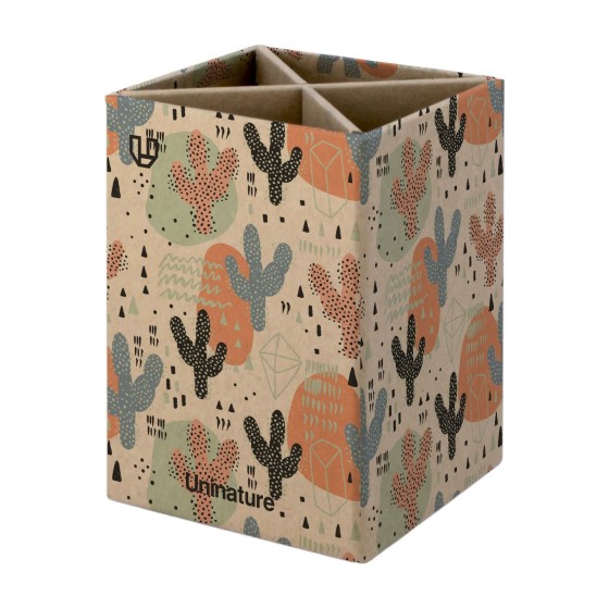 Cubilete Kraft Sobremesa  Forrado Uninature Cactus