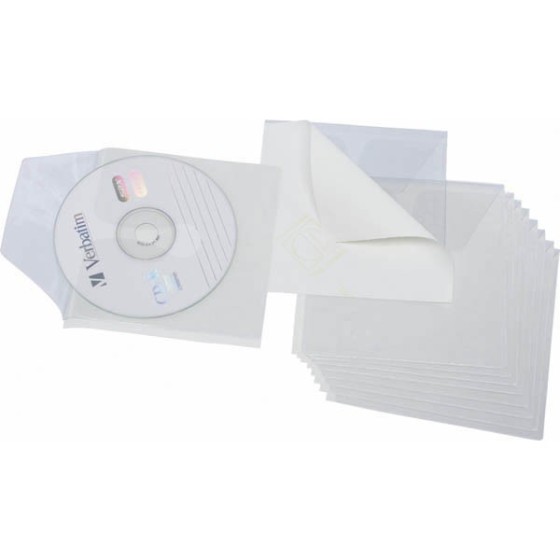 Bolsa 10 Fundas Cd Pvc Liso 150 Micras 1/8 Transparente Grafoplás