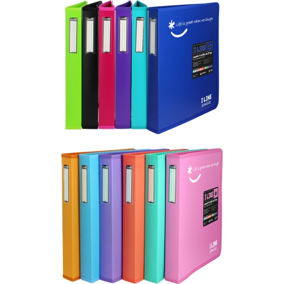 Carpeta De Anillas A4+ 4 Anillas x 25 mm. Verde Claro Like Grafoplás