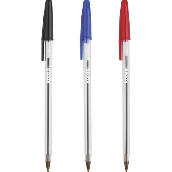 Boligrafos Tinta Base Aceite Con Capuchón 0.7 mm Azul Kores