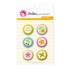 Pack 6 Chapas Adhesivas Mi Jardin 25 mm. Anita