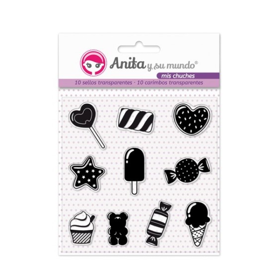 Pack 10 Sellos Acrílicos Mis Chuches 16 Anita