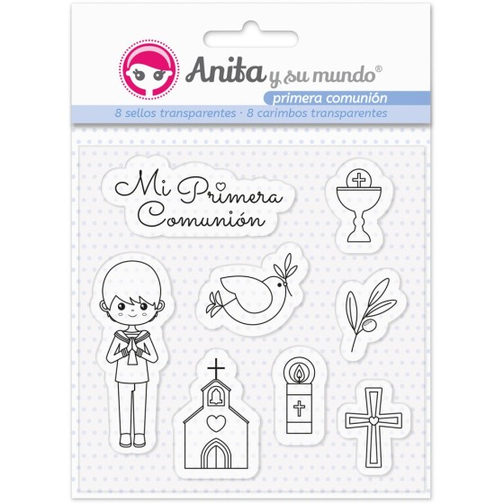 Pack 8 Sellos Acrílicos Primera Comun.20 El Anita