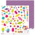 Pack 5 Papeles Decorados 12X12" 180 G Figuras Recortables Mis Chuches 16 Fsc Anita