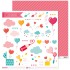 Pack 5 Papeles Decorados 12X12" 180 G Figuras Recortables Puro Amor 17 Fsc Anita