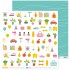Pack 5 Papeles Decorados 12X12" 180 G Figuras Recortables Me Organizo 17 Fsc Anita