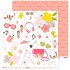Pack 5 Papeles Decorados 12X12" 180 G Figuras Recortables De Chicas Fsc Anita