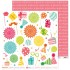 Pack 5 Papeles Decorados 12X12" 180 G Figuras Recortables Felicidades! Fsc Anita