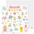 Pack 5 Papeles Decorados 12X12" 180 G Figuras Recortables Nuestra Peque 19 Fsc Anita