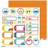 Pack 5 Papeles Decorados 12X12" 180 G Etiquetas Sobre Ruedas 16 Fsc Anita