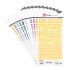 Pack 5 Hojas Abecedarios 15X32 Cm Papel Azul Basicos Scrapbooking Fsc Anita