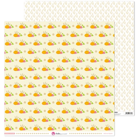 Pack 5 Papeles Decorados 12X12" 180 G Pan 1ªcomunion Niña 18 Fsc Anita