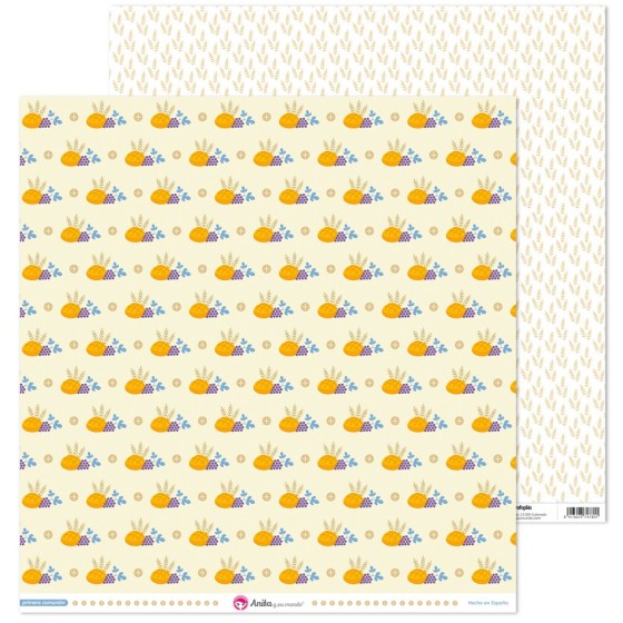 Pack 5 Papeles Decorados 12X12" 180 G Pan 1ªcomunion Niño 18 Fsc Anita
