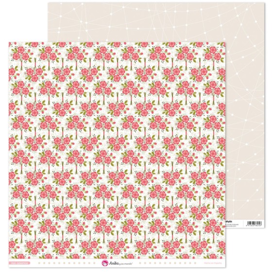 Pack 5 Papeles Decorados 12X12" 180 G Ramo Nos Casamos 19 Fsc Anita
