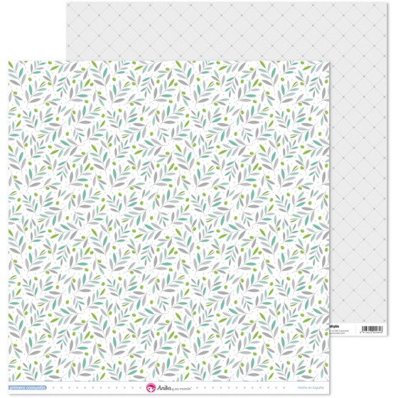 Pack 5 Papeles Decorados 12X12" 180 G Ramas Primera Comun.20 El Fsc Anita