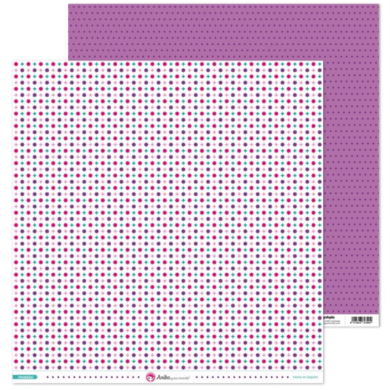 Pack 5 Papeles Decorados 12X12" 180 G Estrellas Mosaico 16 Fsc Anita