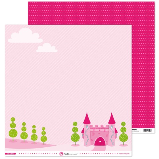 Pack 5 Papeles Decorados 12X12" 180 G Castillo De Cuento 16 Fsc Anita