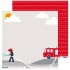 Pack 5 Papeles Decorados 12X12" 180 G Bombero Sobre Ruedas 16 Fsc Anita