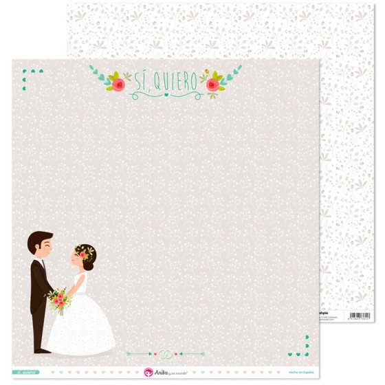 Pack 5 Papeles Decorados Si Quiero! 17 Fsc Anita