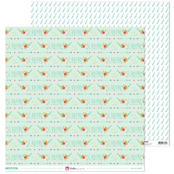 Pack 5 Papeles Decorados Si Quiero! 17 Fsc Anita