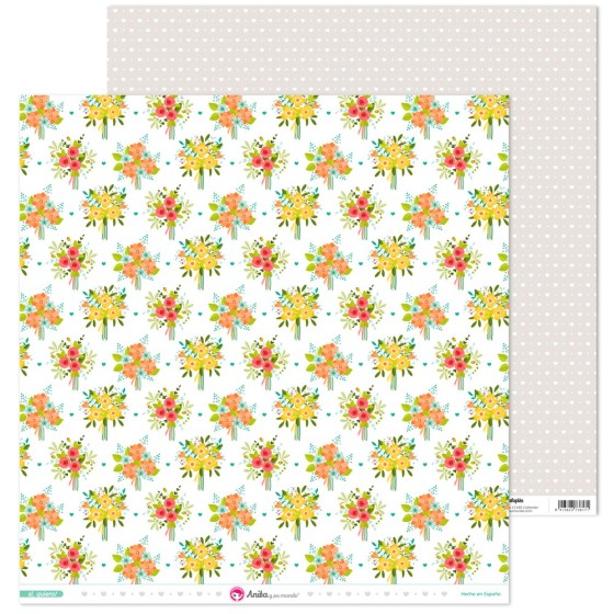 Pack 5 Papeles Decorados 12X12" 180 G Ramos Si Quiero! 17 Fsc Anita