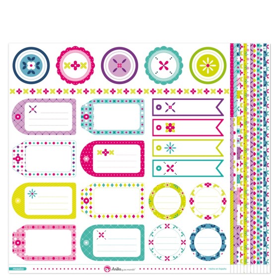 Pack 13 Papeles Decorados 12X12" 180 G Mosaico 16 Fsc Anita
