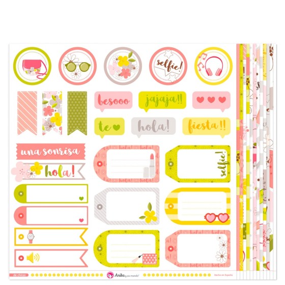 Pack 13 Papeles Decorados 12X12" 180 G De Chicas Fsc Anita