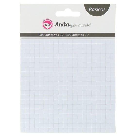 Pack 400 Adhesivos 3D 5X5 mm Anita