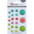 Pack 20 Brads Epoxy Colores Surtidos Basicos Scrapbooking Anita