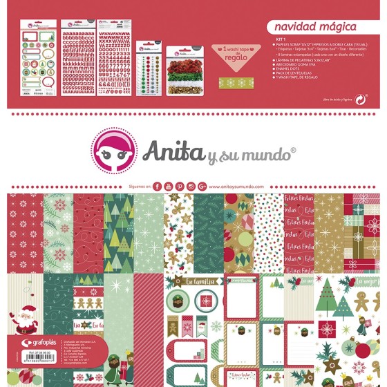 Kit Scrapbooking Navidad Magica 22 Anita