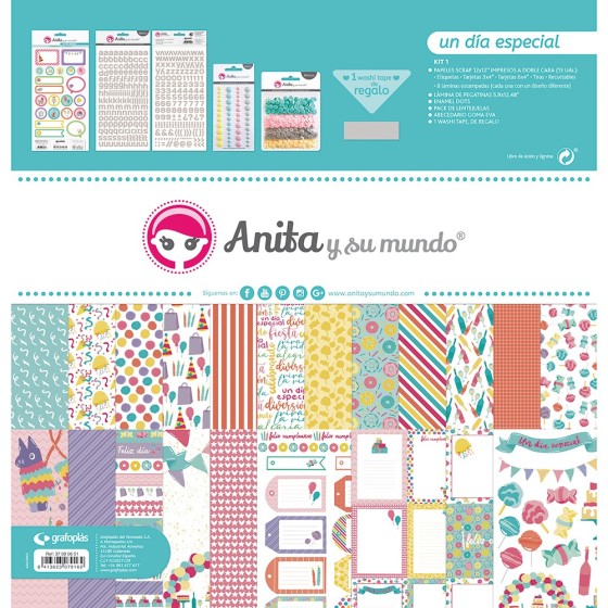 Kit Maletín Scrapbooking Un Dia Especial 22 Anita