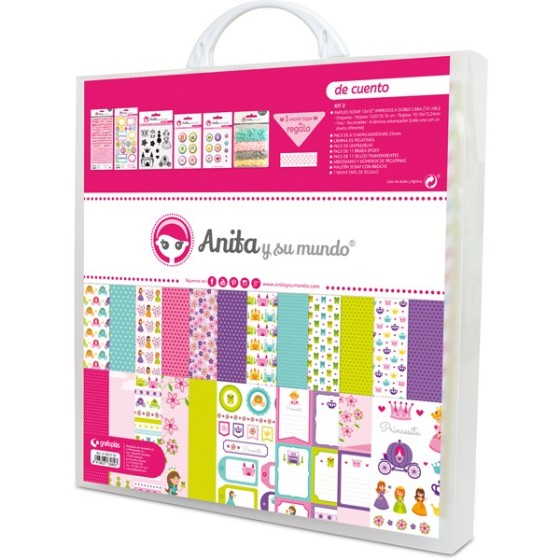 Kit Maletín Scrapbooking De Cuento 16 Anita