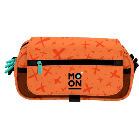 Portatodo Triple    Solapa Moon Naranja