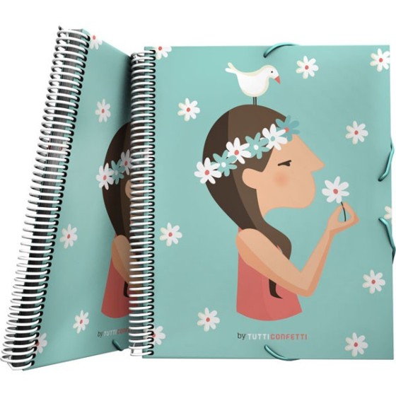 Carpeta Fundas PP Opaco Rígido A4 30 Fundas Con Sobre Tutti 18 Live Grafoplás