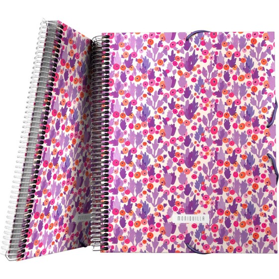 Carpeta Fundas PP Opaco Rígido A4 30 Fundas Con Sobre Moniquilla  Cactus Grafoplás