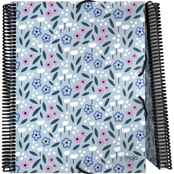 Carpeta Fundas PP Opaco Rígido A4 30 Fundas Con Sobre Maja 20 Spring Grafoplás